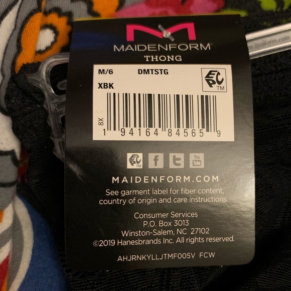 Maidenform Everyday Smooth Thong sz 6 - Picture 3 of 8